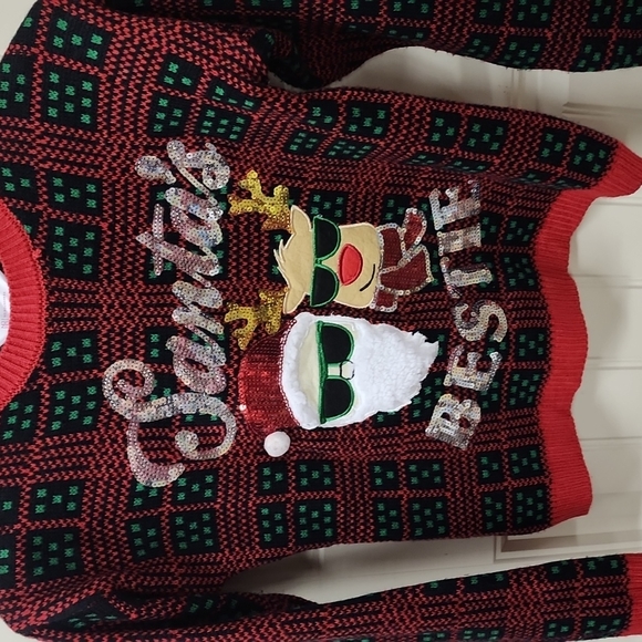 No boundaries Santa's beastie 3- D christmas sweater - Picture 3 of 7